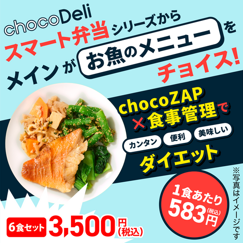【chocoDeli】スマート弁当 お魚メイン 6食セット[FR]