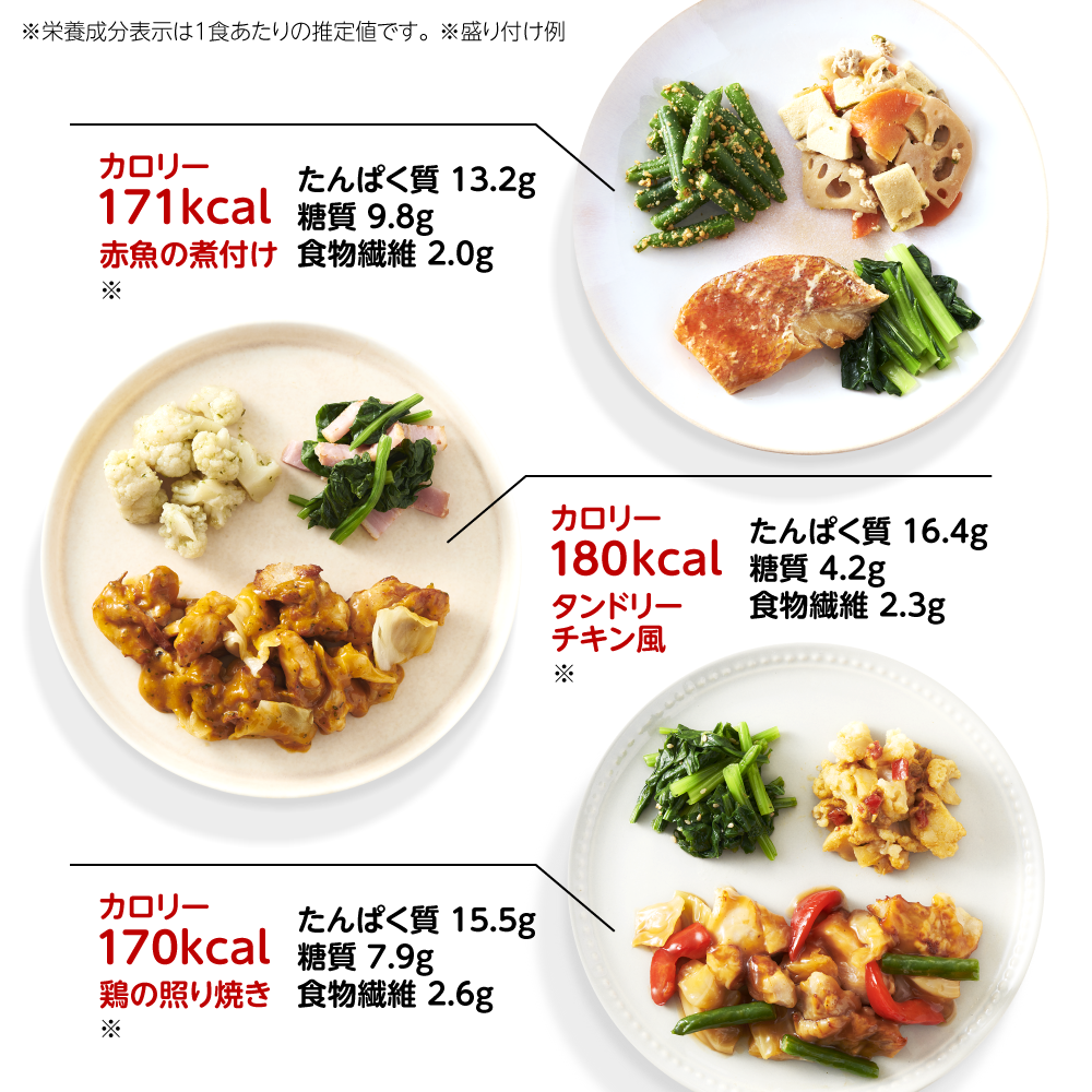chocoDeli】スマート弁当3食 カロリー200kcal以下セット[FR] ｜チョコ