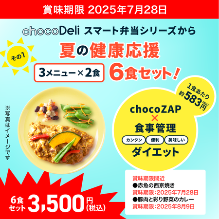 【chocoDeli】スマート弁当 夏の健康応援6食セット①[FR]
